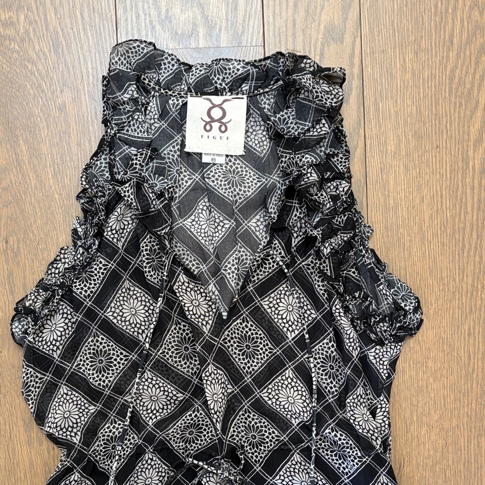 Figue Babriella Silk Georgette Midi Dress - Picture 3 of 6